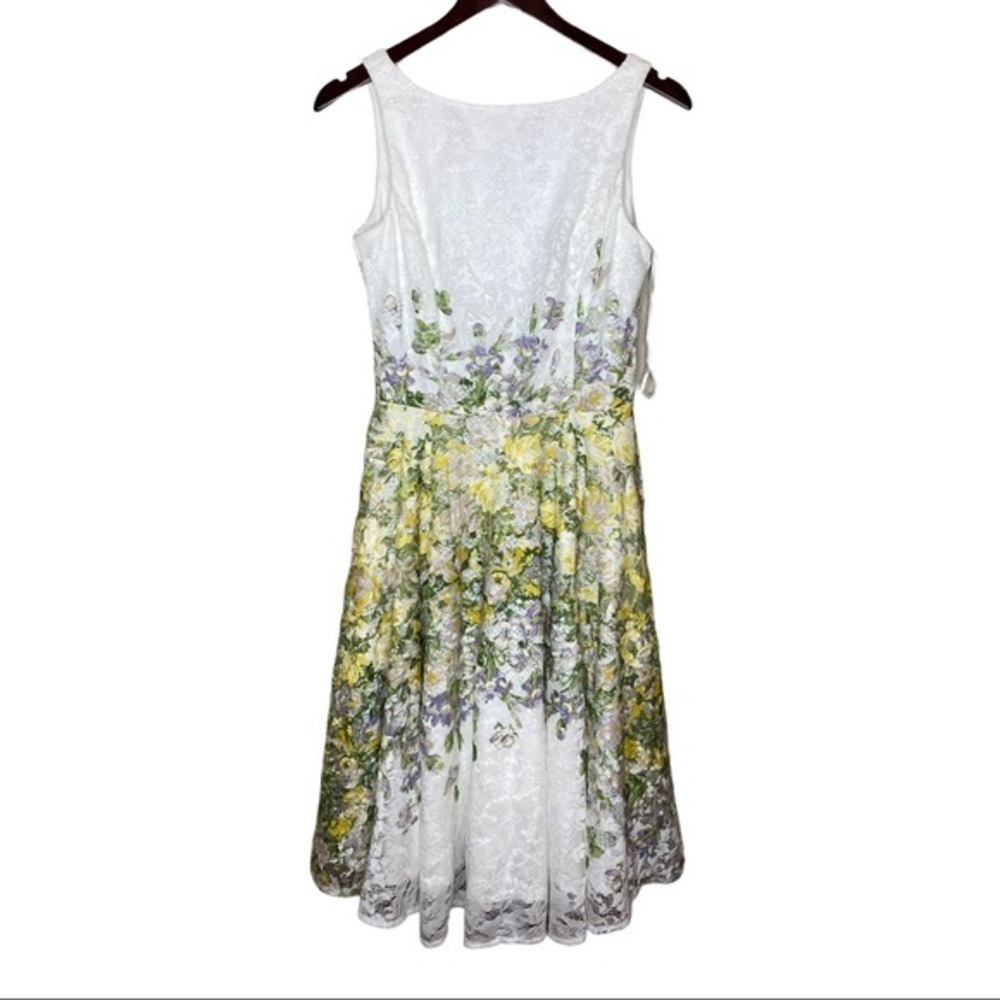 DANNY & NICOLE FLORAL LACE SHEATH DRESS NWT 4